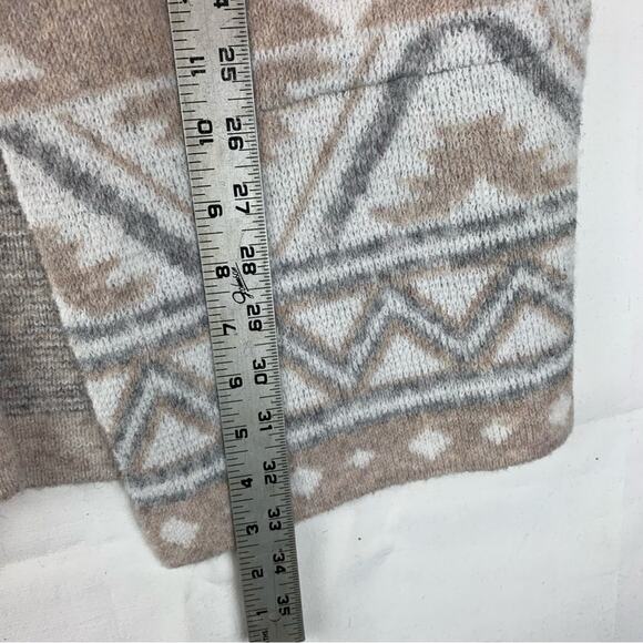 Frye women's medium Aztec Cream White Cozy Cardigan Sweater western soft - Picture 8 of 10